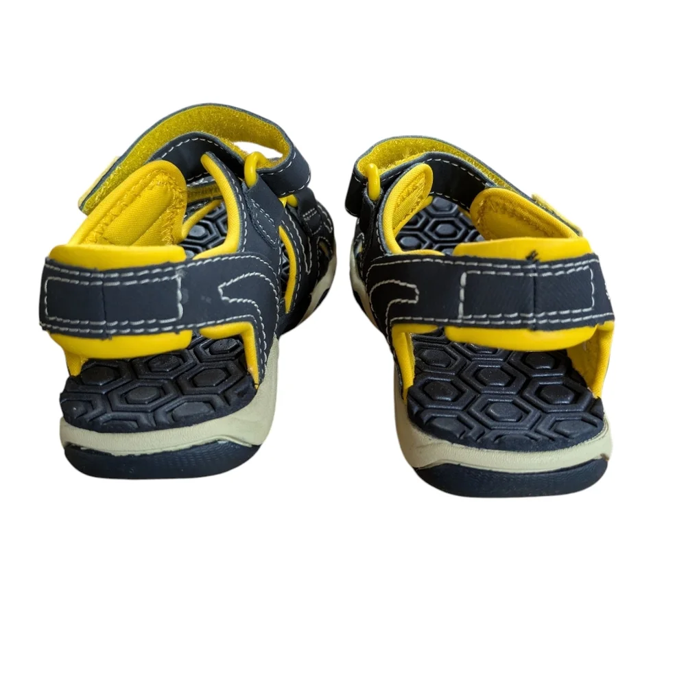 Timberland Navy and Yellow Kids' Sport Sandals